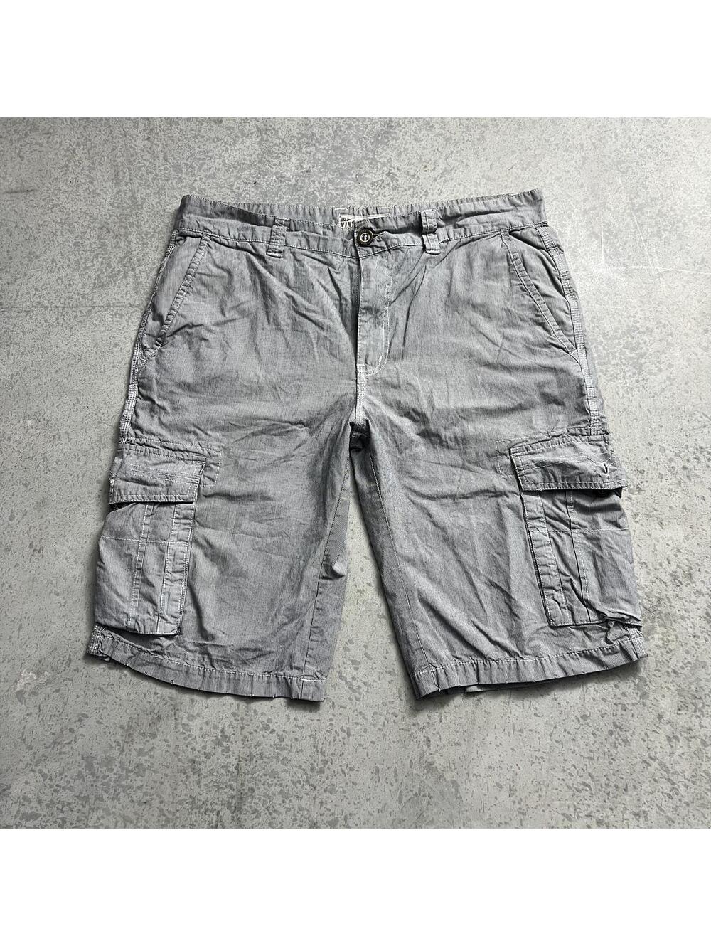 BKE Vintage Striped Cargo Shorts Sz. 34 (Fits 36) Y2K 100% Cotton